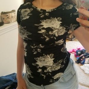 Rose Printed Top